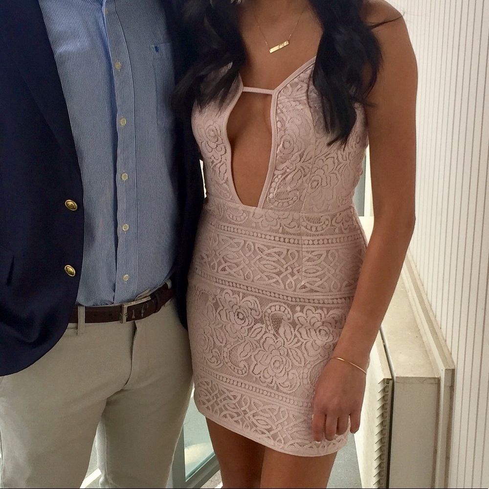 Pink Lace Dress